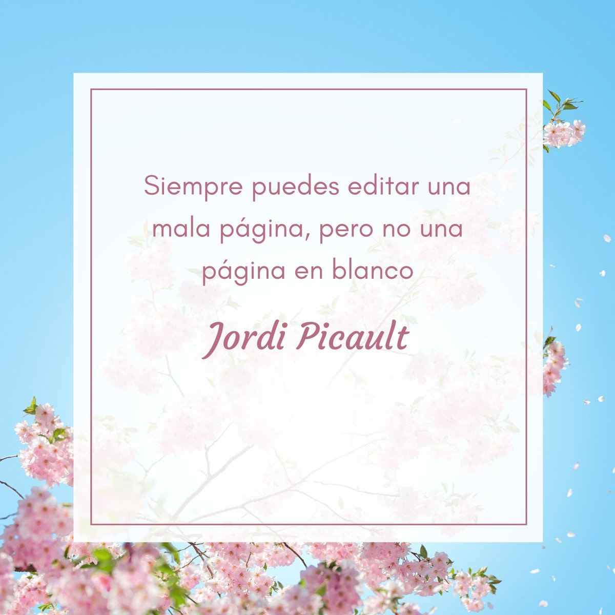 maribelm1961's tweet photo. Una página en blanco no se puede editar. Debemos arriesgarnos para conseguir aquello que ansiamos. Os invito a que conozcáis mi cuenta de instagram para no perderos nada. @coachmaribelmunoz https://t.co/HUlWHQpuHF