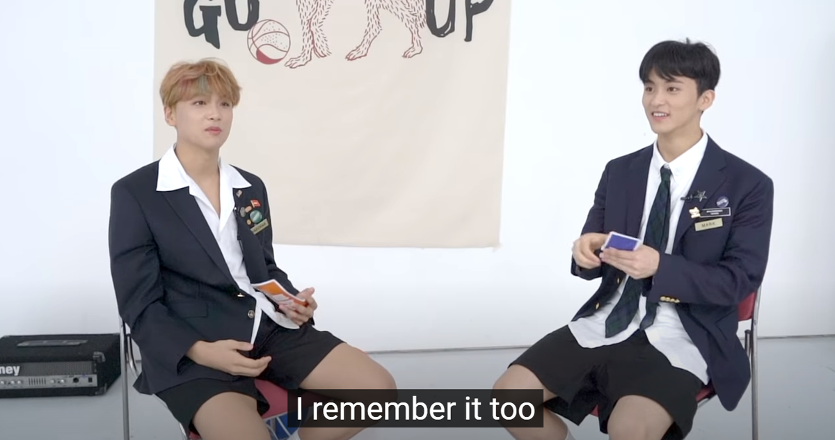 [Dream vs Dream 180920(uploaded)] Movie Date Predebut Dates (3 2/2)  #MarkHyuck HC: I remember it too.MK: I actually didn’t want to watch that movie.HC: But I forced him to.MK: But HC chose this movie back then, so…