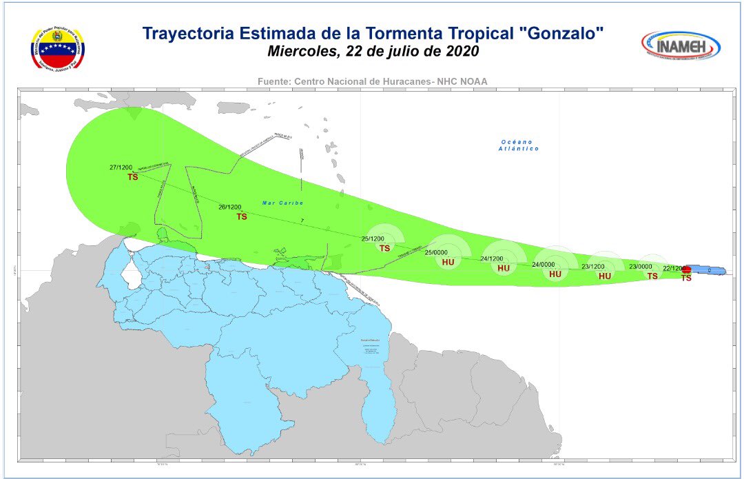 gustavopierral's tweet photo. Información del Inameh sobre la Tormenta “Gonzalo” https://t.co/BhYY1th1ui