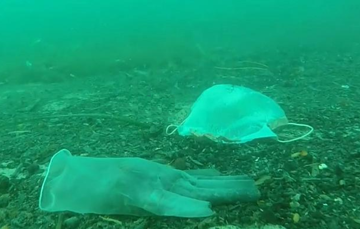 UNGeneva's tweet photo. More and more single-use masks, gloves &amp; bottles of sanitizer are ending up on the streets, in the seas &amp; among wildlife. We have to throw them out properly for everyone's health 🚮. 

Protecting our planet starts with you❗️ 🌎🌍🌏 #COVID19 #ClimateAction  #BeatPlasticPollution https://t.co/KZpaFJtPiy