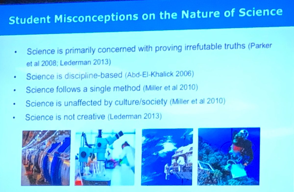 I took this photo at the last conference I travelled to, last year in November. From a presentation on teaching first-year science courses, delivered by a team consisting of a chemist, a theoretical physicist, and a biologist. (I disagree on research not being discipline-based.)