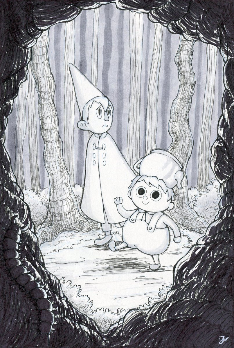 GrauerWind's tweet photo. Another one of my Inktober pieces. Every Halloween I rewatch Over the Garden Wall. - #Greymouse
#fanart #traditionalart #ArtistOnTwitter #otgw #Overthegardenwall #ink #copicmarker https://t.co/YchdokuSho