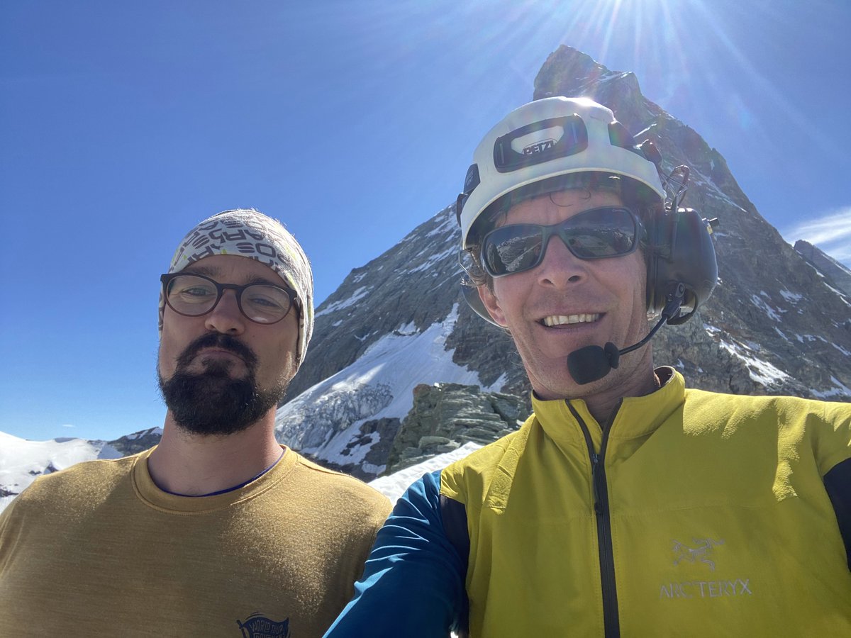 jan_beutel's tweet photo. Computer science with a view! Intense field work servicing all wireless sensors prepared the #PermaSense #Matterhorn field site for it's transition from @ETH_en to @uniinnsbruck. With all data online we are now ready for crossing the border (and more #Homeoffice). https://t.co/KnEXAkCBq3