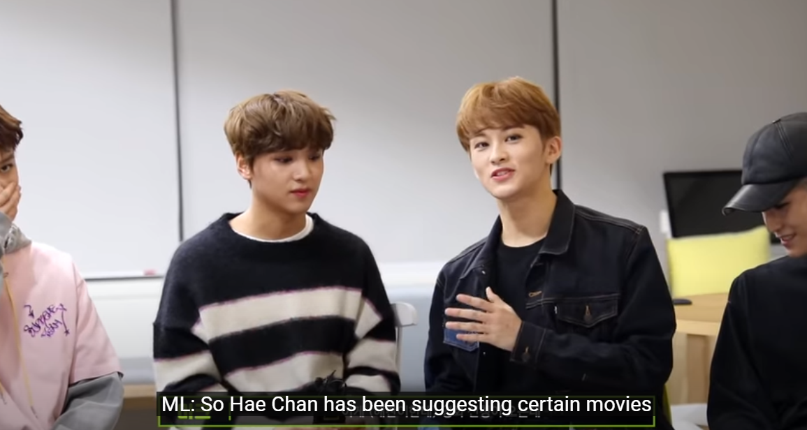 [NCT TMI / Seasonies Like This 127 Ep. 5 181119 (uploaded)] (2/2) Haechan watches what Mark prefers  #MarkHyuck When Haechan watches with Mark, he watches what Mark wants. but didn’t know which to watch. They also decide to buy whether popcorn or jjachigae (MK likes jjachigae)