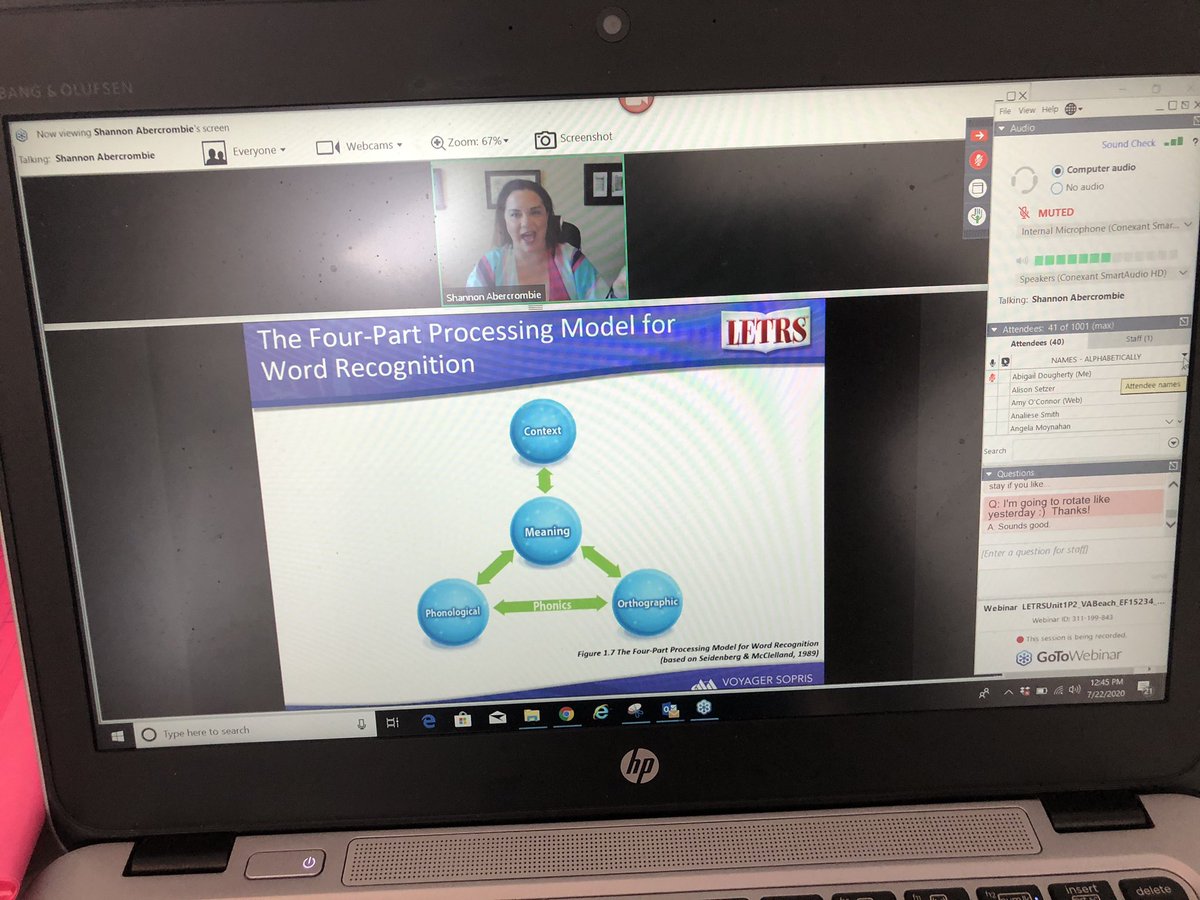 vblit4kids's tweet image. Day 2 of @VoyagerSopris LETRS PL for all 3 cohorts! 🙌🙌 Kicking off with a review of the Four-Part Processing Model...c u later MSV #VBAlwaysLearning @vbcpsdtal @kipprogers @D_Colucci1 @VBTitleI @lasilvervb