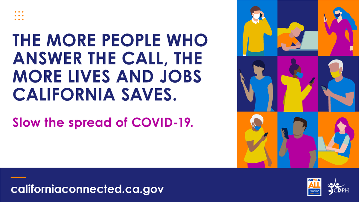 If you get a call from “L.A. Public Health,” please answer the call. @LAPublicHealth teams and hundreds of <a href="/LACity/">City of Los Angeles</a> workers serve as contact tracers helping identify people who have come in contact with COVID-19 and limit the spread of this virus.