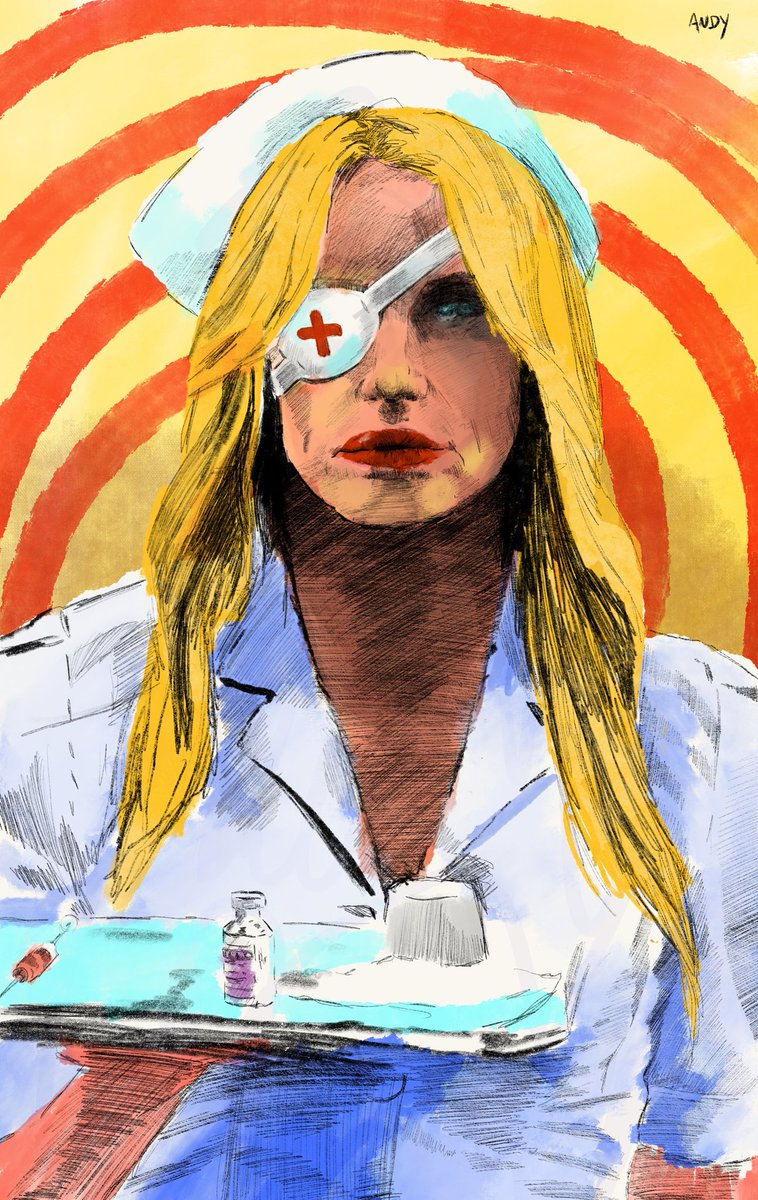 taps_andy's tweet photo. 🎶
.
.
.
#art #artistsontwitter #comic #killbill #darylhannah #nurse #illustrator #artwork #artist #color #woman #QuentinTarantino https://t.co/pCsaCCoBC0