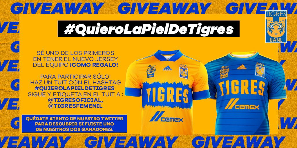 TigresOficial's tweet photo. 🔥 ¿Querían GIVEAWAY? ¡Tenemos GIVEAWAY! 🔥😎

¡Ojo aquí!👇🏼

#EstoEsTigres 🐯
#QuieroLaPielDeTigres 🟡🔵 https://t.co/31OD6RFxr1