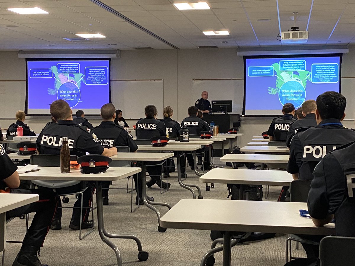 Deputy Chief Rob Johnson TPS (@tpsjohnson) on Twitter photo At the Toronto Police College this morning listening to the Aboriginal Peacekeeping Unit deliver Indigenous awareness training along with Ms Frances Sanderson and the College Staff <a href="/TPS14Div/">14 Division🇨🇦🚔</a> @torontopolice <a href="/TPSmkwa/">TPS Peacekeeping</a> to the current recruit class. #community At the Toronto Police College this morning listening to the Aboriginal Peacekeeping Unit deliver Indigenous awareness training along with Ms Frances Sanderson and the College Staff <a href="/TPS14Div/">14 Division🇨🇦🚔</a> @torontopolice <a href="/TPSmkwa/">TPS Peacekeeping</a> to the current recruit class. #community