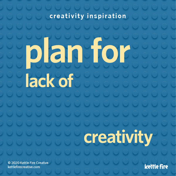 kettlefirecr's tweet photo. Six tips to boost your creativity on demand: #5 Plan for lack of creativity. https://t.co/OtPLqhSWY8