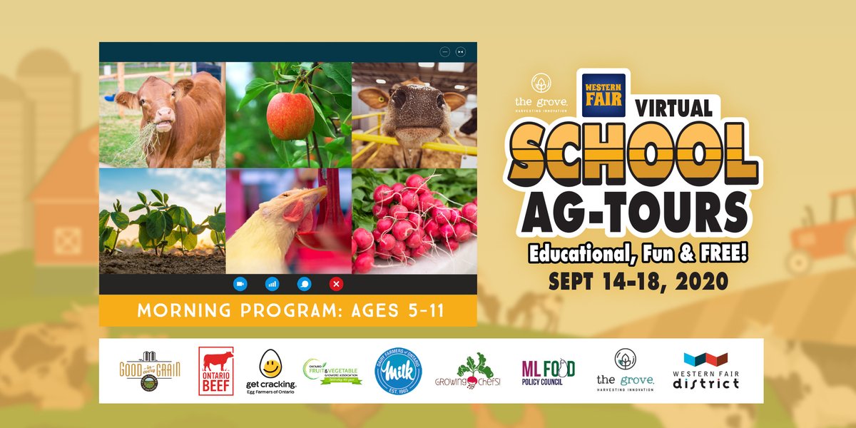 GrowingChefsON's tweet photo. Have you HERD the EGGciting news?! @WesternFair's annual School Ag-Tours program is going virtual and will now be available to students ages 5-18 from Sept 14-18, 2020! 

Sign up here: https://t.co/qbG6SQTOJO

#WesternFair2020, #WesternFairSchoolTours, #WFDFarmFan https://t.co/9VZIO4DUie