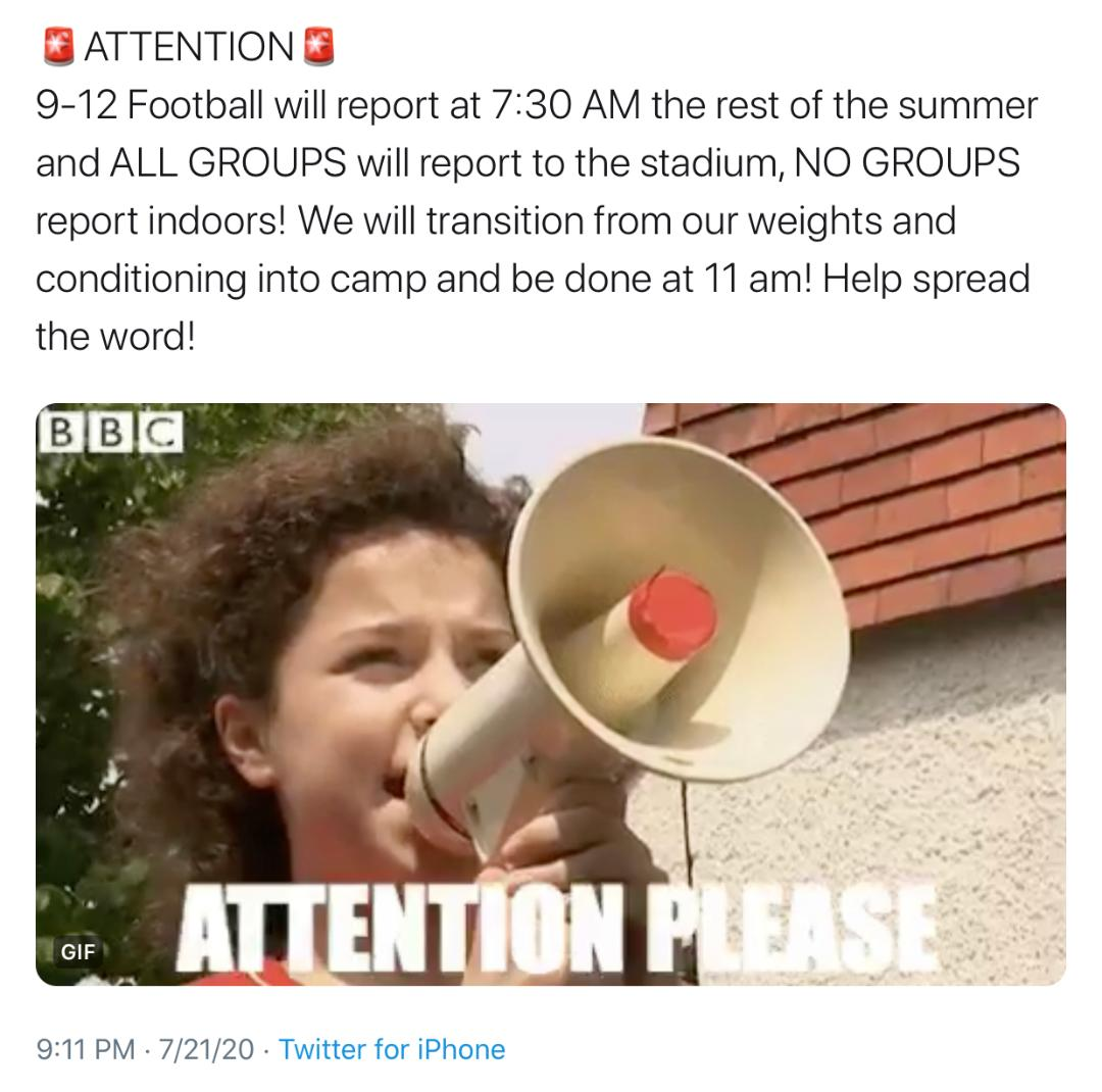 PH_transparency's tweet image. At 9 pm last night, PHHS was scheduled for football practice this am. Overnight, there was chatter about potential positive cases among athletes. Chatter this am is that athletes were sent home for the week. District will need clear policy and adherence to it to maintain trust.