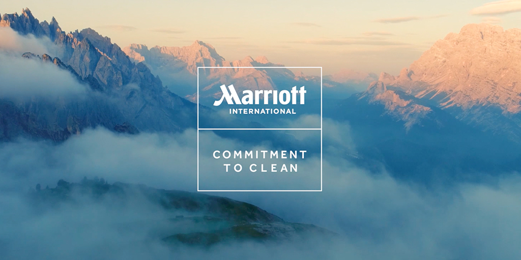 Marriott's tweet photo. At Marriott Hotels, your peace of mind is always top of mind. That’s why we are committed to providing you with a safer environment that aligns with expert protocols. Learn more about our Commitment to Clean by visiting https://t.co/G4mGF2j4G8. https://t.co/5RvUvwmG2w