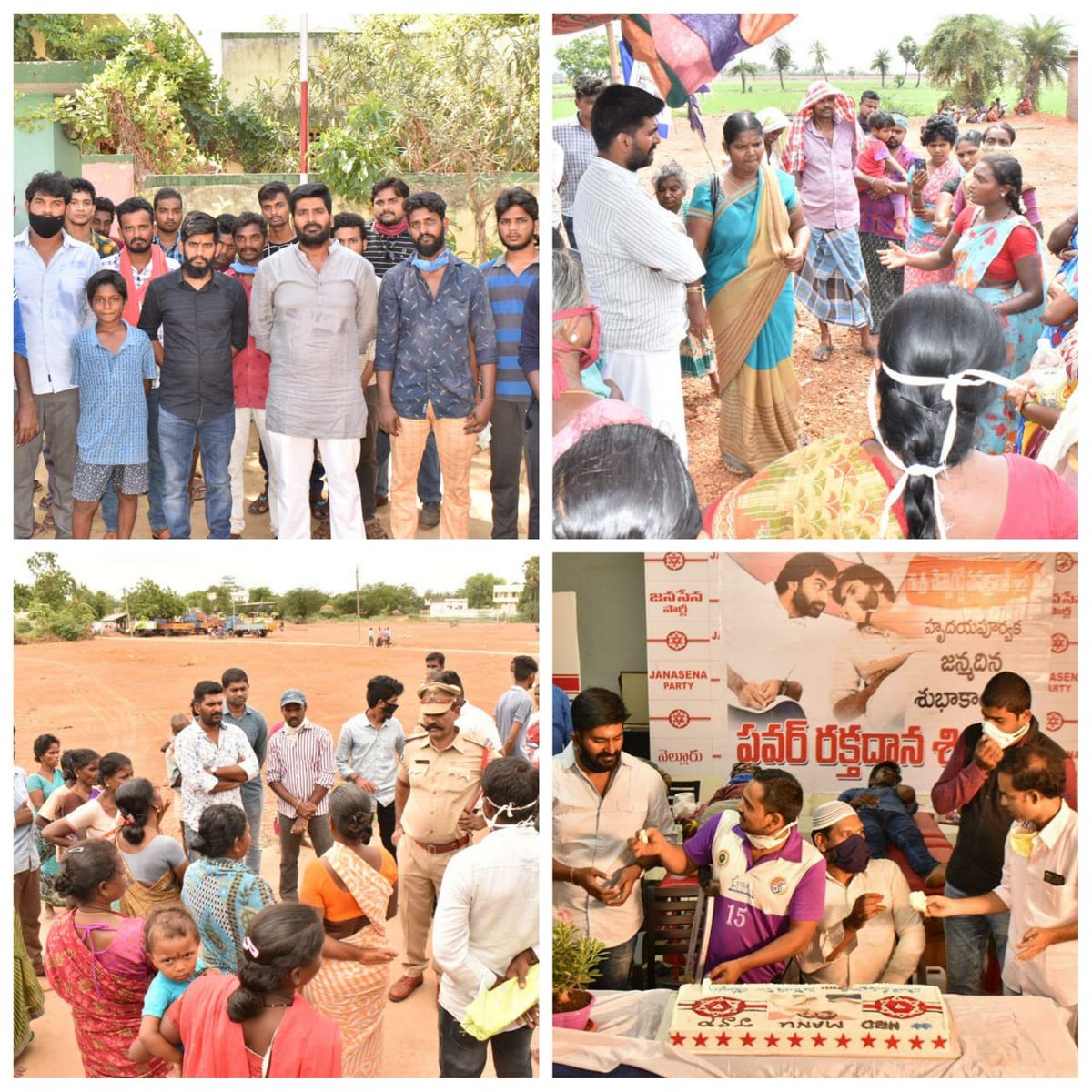 ManukranthReddy's tweet photo. My Heartfelt appreciation to G.Kishore Garu and other @JanaSenaParty leaders for their dedication & selfless service in Nellore district during COVID times by actively participating and organizing events like #JanaSeva #ElectricityBills #LandForPoor #TTDLands..ETC
@PawanKalyan https://t.co/Dk9wyf44ed