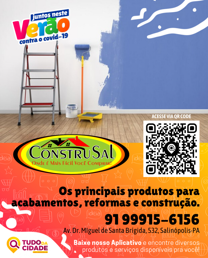 tdcsalinopolis's tweet photo. Encontre a Construsal pelo nosso aplicativo, basta escanear o QR Code ou Baixar na Google Play (pesquise por "Tudo da Cidade").
.
.
juntos neste verão contra o https://t.co/OaxpsC733p
