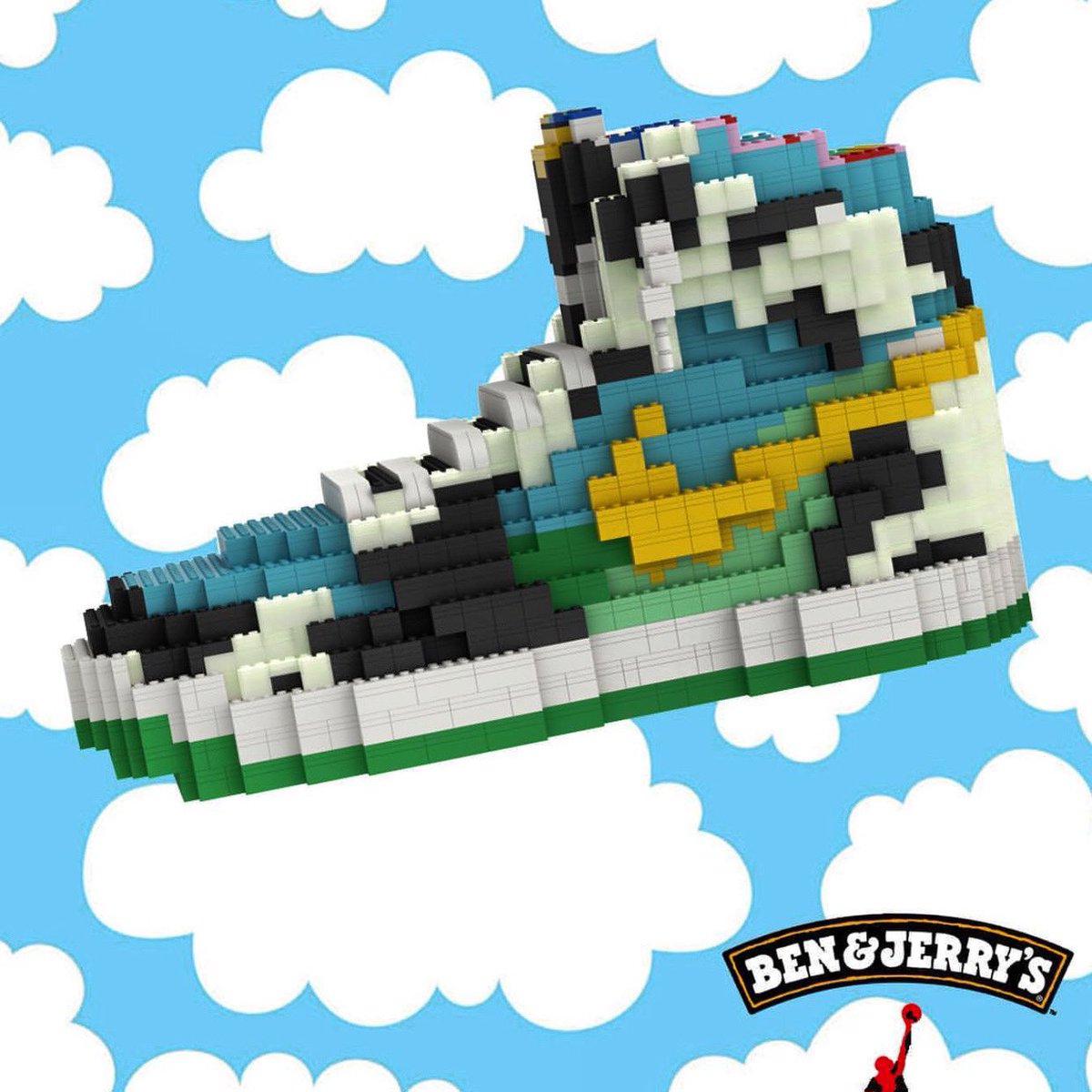 thesaucersuk's tweet image. Wild Wednesday 
 🍦🍦Icecream you scream we all screaming Ben and Jerry chunky dunky #legoedition 1-10 how wild is this shoe ? Comment below 👟. 
•
•
#chunkydunky #wildwednesday #thesaucersuk #ukkicks #sneakerhead #nikesb #lego #followforkicks