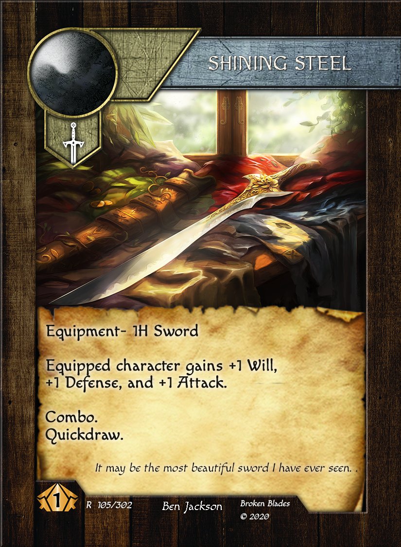 BladesTcg's tweet photo. Artist Shout-out: Ben Jackson 
Here is some of the fantastic art he's done for Broken Blades!
You can find him here: https://t.co/QNcRZzsiC5
And Here: https://t.co/EVxyq28Zrg https://t.co/84XBEZ4SOy