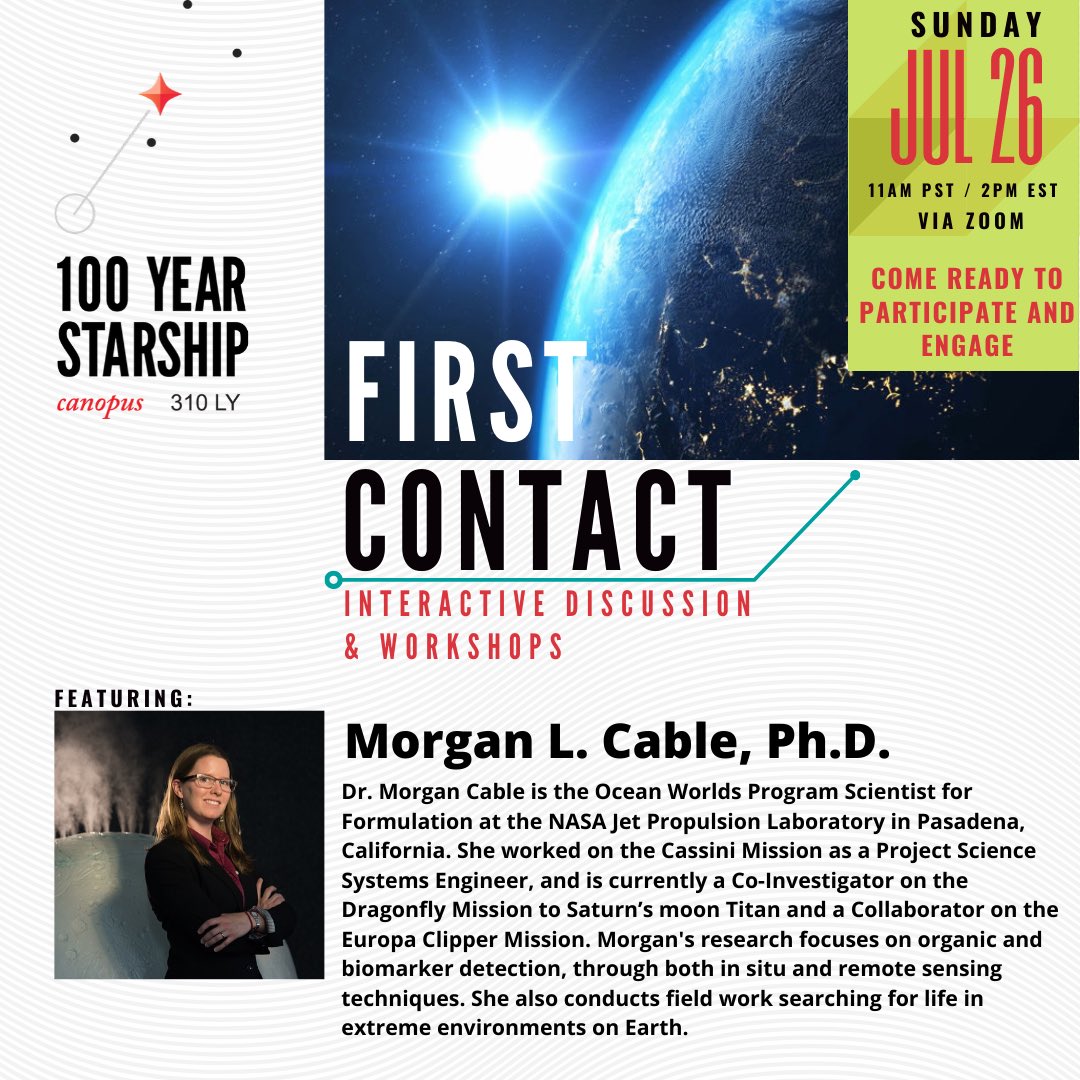 LookUpOneSky's tweet photo. FIRST CONTACT: on July 26th 11am PST / 2pm EST join Dr. Mae Jemison, Dr. Steve Croft, Dr. Morgan Cable, Dr. Stephane Gres and Mickey Fisher for an inclusive and interactive discussion that asks you you to help set the course! Registration is free &amp; limited https://t.co/zAnEy9xQn7 https://t.co/SPyadTlIkw