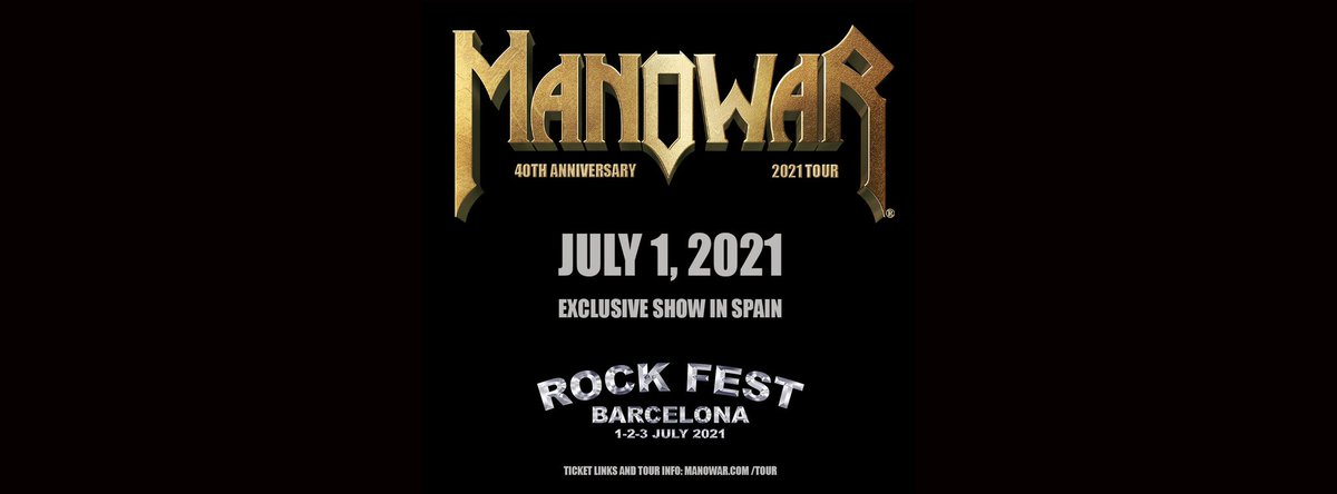 MANOWAR Return To Spain To Headline Rock Fest Barcelona 2021. This will be the band’s only show in Spain next year.
-
MANOWAR Vuelve a España como cabeza de cartel de Rock Fest Barcelona 202. Este será el único concierto de la banda en España el próximo año.