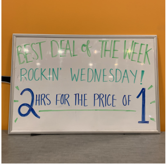 Don’t forget about our best deal of the week: Rockin’ Wednesday! We are still offering 2 hours of jump time for the price of 1 every Wednesday #summerfun #thingstodoinct #getoutandplay