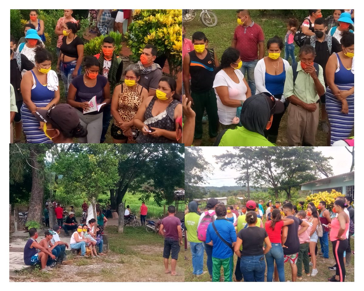 somosmcc's tweet photo. #Tibú | Comisión del #MCC acompaña a más de 100 familias que salieron desplazadas de las veredas Totumito y la Silla, por la violencia, asesinatos, masacres y amenazas de grupos paramilitares en el triangulo fronterizo @HoyNoticias2 @AudreyCarrillo @PadreHuerfano1 @LaRueda18 https://t.co/zM009N2SnD
