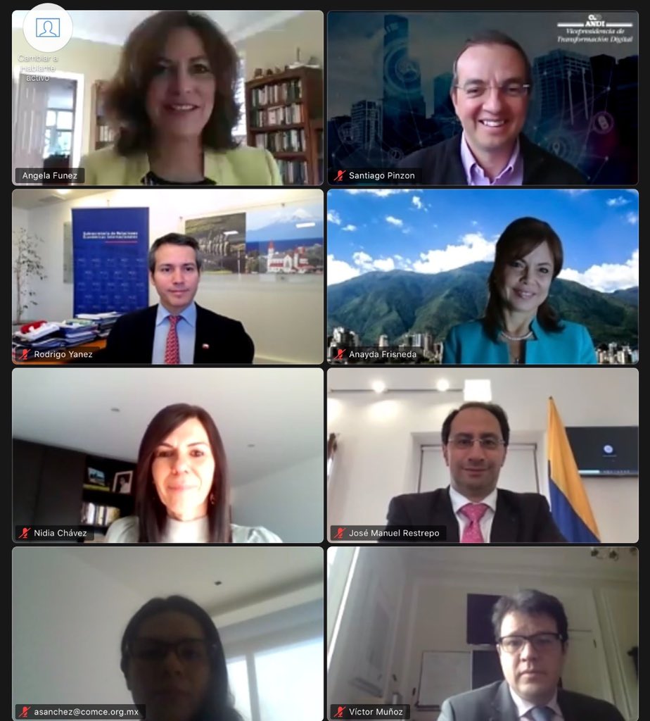 rodrigoyanezb's tweet photo. Para aprovechar las oportunidades de la digitalización, resulta urgente disminuir las brechas existentes. Junto a @MinComercioCo @jrestrp y destacados panelistas dialogamos sobre acciones para la creación del #TalentoDigitalAP en la @A_delPacifico, con enfoque público-privado https://t.co/dYj2G0TFy1