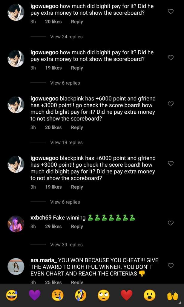 _Yebin_03's tweet photo. Are you happy by spreading hate? Are you satisfied by making your fandom the most toxic fandom? LOOK I M NOT SAYING THAT YOU ARE WRONG but the official thing haven't come out from show champion yet why are u already spreading hate to a innocent gg #BLACKPINK #GFriend2ndWin https://t.co/jN9eMcszxE