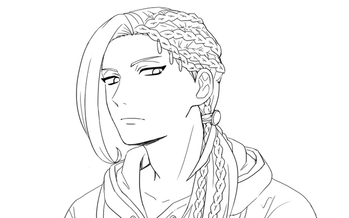 ジャミルさん線画まで 