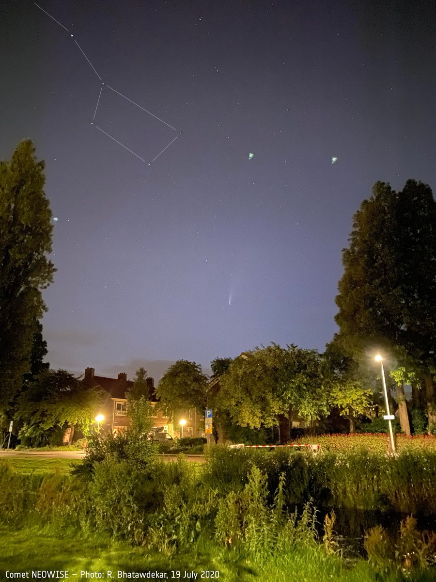 Comets are storytellers from the formation of our Solar System, enabling us to look back in time and find out how the Sun, Earth & planets took shape 4.5 billion years ago.We hope you enjoyed viewing  #cometNEOWISE, either in person or through photos – including ours!  #spacecare