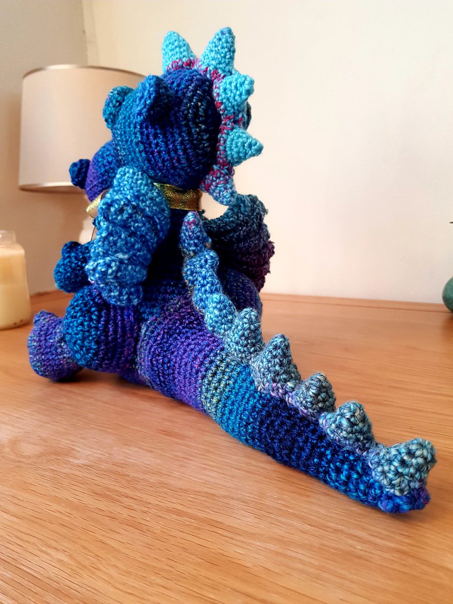 JanetSutton76's tweet photo. I crocheted this dragon for my beautiful husband using a 4mm hook and a lot of love ❤️ #lovecrochet #crochetuk #dragons #crochetdragons @GordosXT https://t.co/0q8hDXnj2m