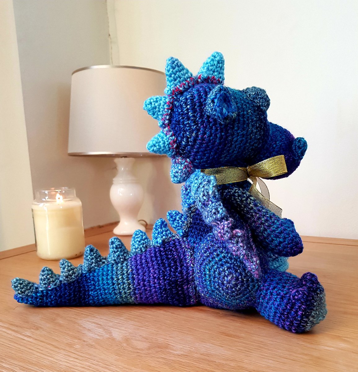 JanetSutton76's tweet photo. I crocheted this dragon for my beautiful husband using a 4mm hook and a lot of love ❤️ #lovecrochet #crochetuk #dragons #crochetdragons @GordosXT https://t.co/0q8hDXnj2m