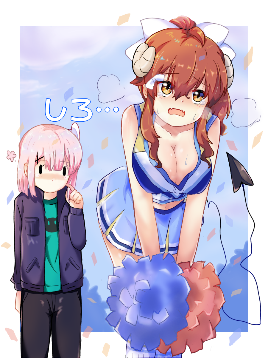千代田桃 ,吉田優子 「#女の子のイラストだけで興味を持ってくれる方へ届け
シャミ桃キメよう 」|ryuhi🍚🐿のイラスト