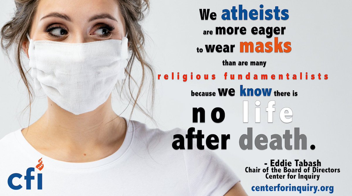 center4inquiry's tweet photo. Listen to Eddie. We only get one life, so put your mask on. https://t.co/FU9wHs6iRl