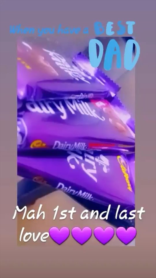 Hehehehee.. the DAIRY MILK..