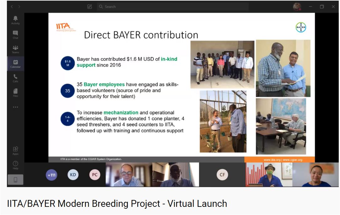 IITA_CGIAR's tweet photo. Join the conversation on how Africa can achieve the yield improvement of its important cropsβ Cassava, maize, cowpea, banana, yam, and soybean.
Watch liveπ΄ https://t.co/N4mmHfS9cG
#IITABayerModernBreeding #AfricanFoodCrops #GeneticPotential https://t.co/X5dYBQHFfp