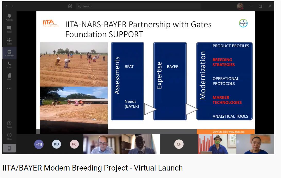 IITA_CGIAR's tweet photo. Join the conversation on how Africa can achieve the yield improvement of its important cropsβ Cassava, maize, cowpea, banana, yam, and soybean.
Watch liveπ΄ https://t.co/N4mmHfS9cG
#IITABayerModernBreeding #AfricanFoodCrops #GeneticPotential https://t.co/X5dYBQHFfp