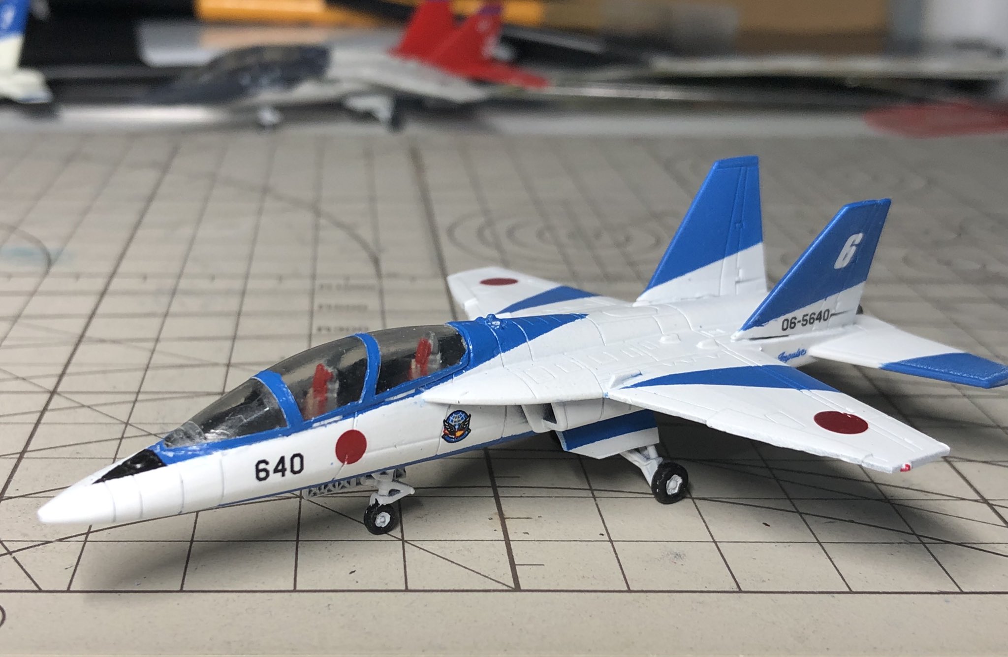 超レア ブルーインパルスT2 後期型 生写真 KYモデラーズ・オヤジ 8/2-3 旅客機プラモデル展示会 @大阪