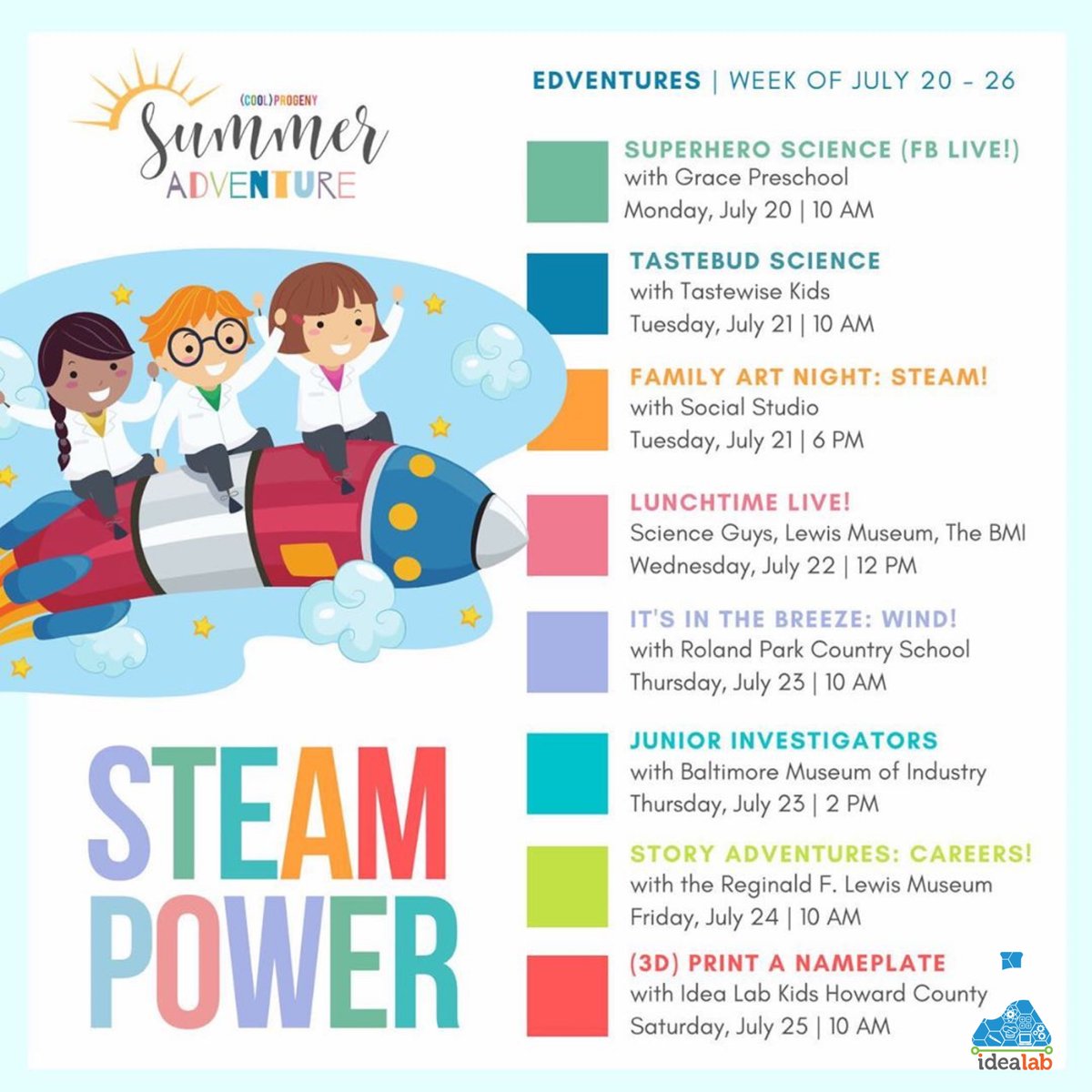 idealabkidshoco's tweet photo. #free event with @coolprogeny
Pre register with the #coolprogeny team today and #IdeaLabKids will see you this #Saturday.
#limited spots available.
#3dprinting #nameplate #kids #howardcountymd #baltimore #hocomd #STEMkids https://t.co/kQoFyqlALi