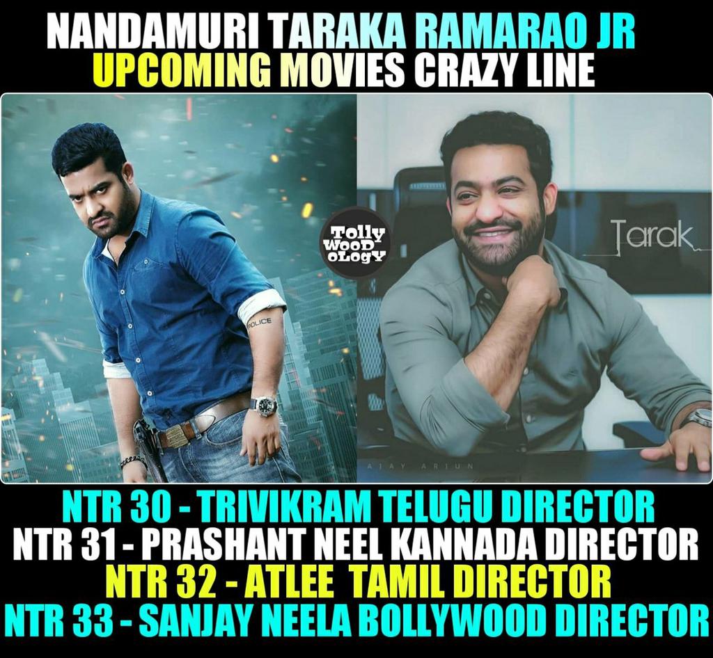 NTR2NTR_FC's tweet photo. పాన్ ఇండియా మూవీ ఇంకా రానే లేదు…4 ఇండస్ట్రీల డైరెక్టర్స్ తో ఎన్టీఆర్ సినిమాలు!!
#jrNTR #NTR #RRR #RRRMovie #AravindhaSametha #NTR30 #NTR31 #NTR32 #NTR33 https://t.co/4TGSeucdHG
