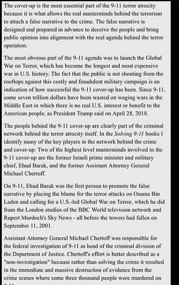Epstein’s connection to 9/11