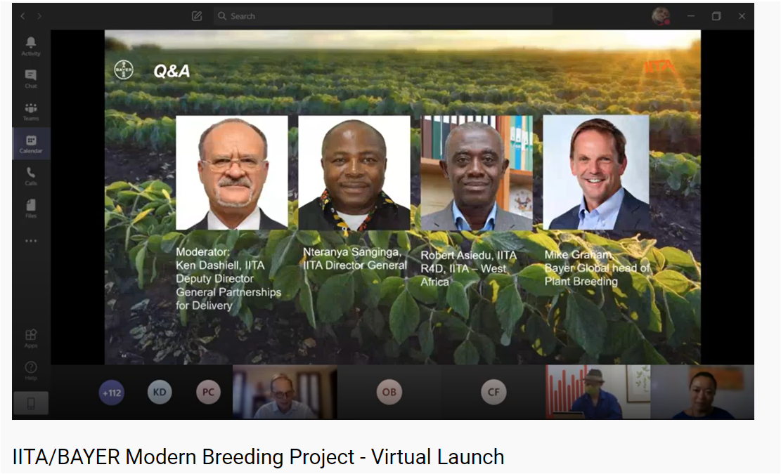 IITA_CGIAR's tweet photo. Join the conversation on how Africa can achieve the yield improvement of its important cropsβ Cassava, maize, cowpea, banana, yam, and soybean.
Watch liveπ΄ https://t.co/N4mmHfS9cG
#IITABayerModernBreeding #AfricanFoodCrops #GeneticPotential https://t.co/X5dYBQHFfp