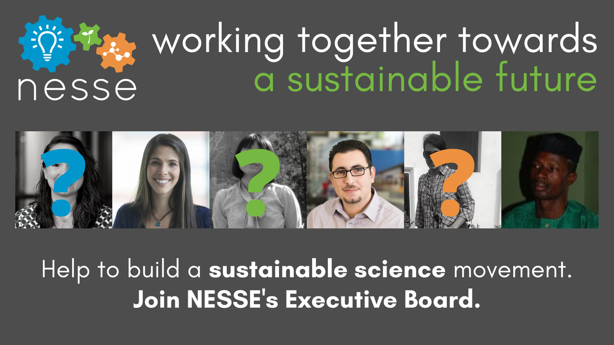 greenscientists's tweet photo. Our election process has just started! If you are an enthusiastic early-career scientist or professional, please apply to join the Executive Board of NESSE! The deadline is August 30th. Learn more at:
https://t.co/27ivErnoEJ https://t.co/vEBGsyEa7w