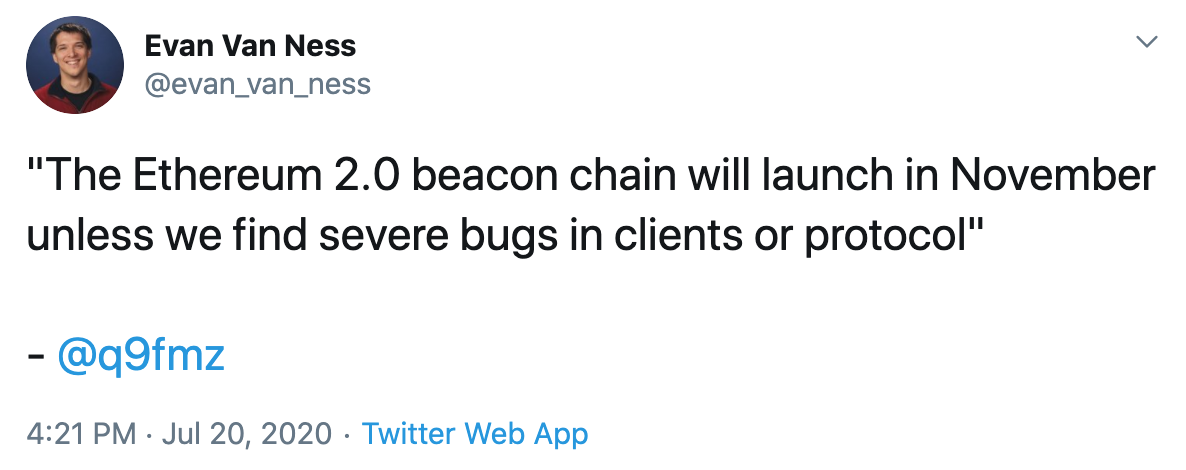 Update: https://twitter.com/evan_van_ness/status/1285308768843161606?s=20