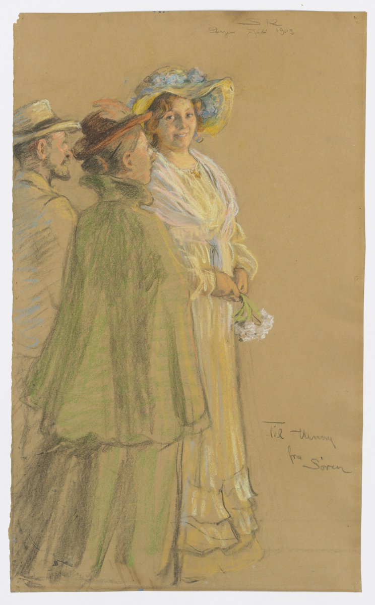 ChristiesInc's tweet photo. #WhatIsAClassic, Head of Sale Alastair Plumb shares 'created &amp; gifted to the sitter two years before he designed a ring for her with their initials between hearts, a sketch for the artist's most famous masterpiece' #BritishAndEuropeanArt #ClassicWeekLondon https://t.co/D8j8efVZ06 https://t.co/d5MJno7nvi