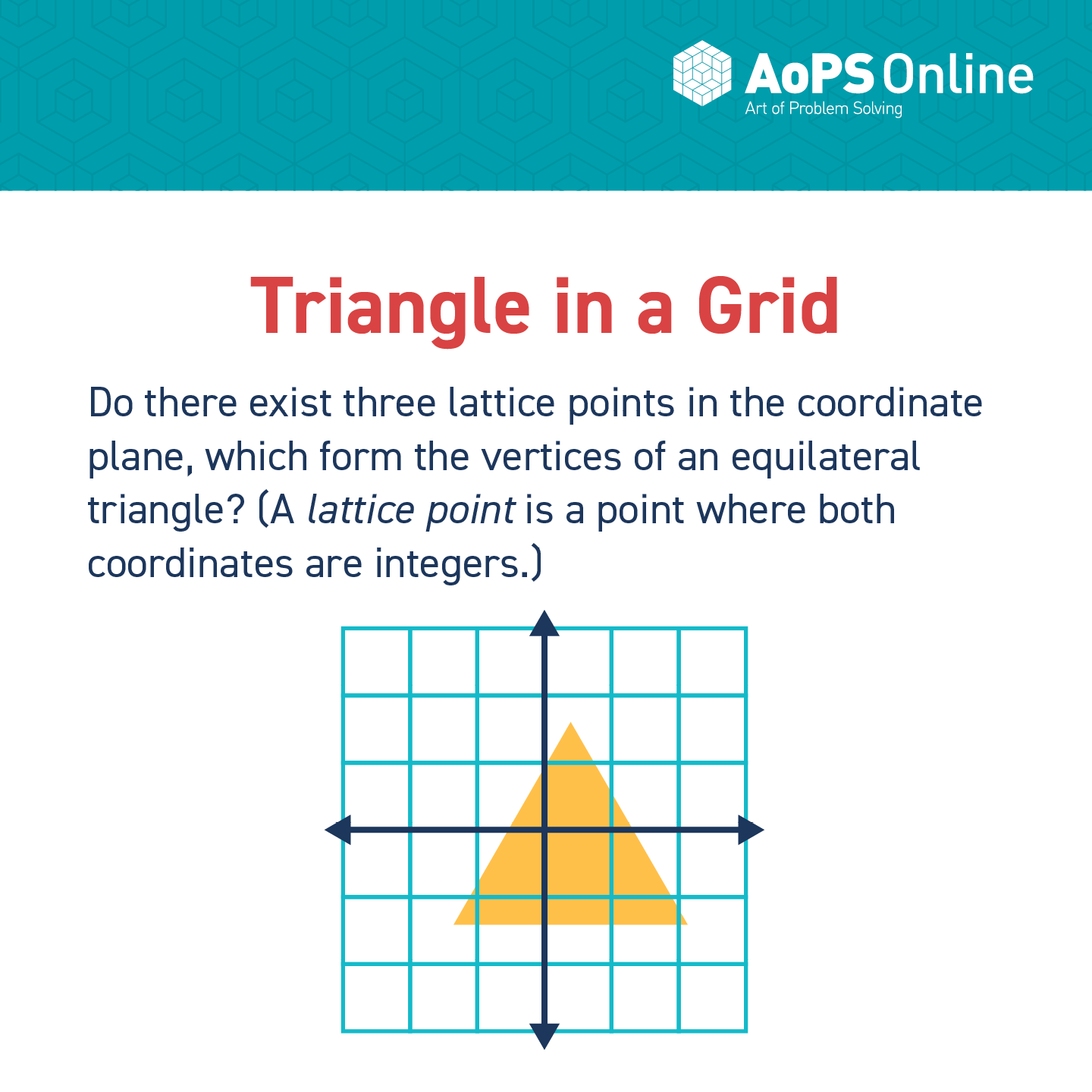 AoPS (Art of Problem Solving) on Twitter "Do there exist three lattice