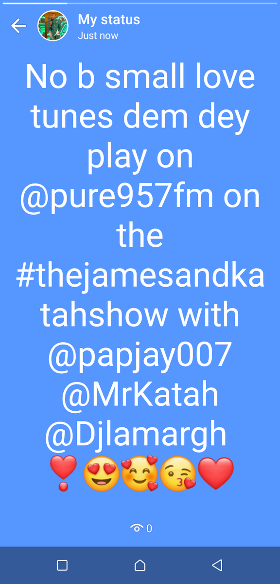 KayBee1_'s tweet photo. #thejamesandkatahshow @Pure957fm @Papjay007 @MrKatah @DJLamarGh @MaseBillion  bless up Fam ❤💖😍 https://t.co/GCbbiPkZmz