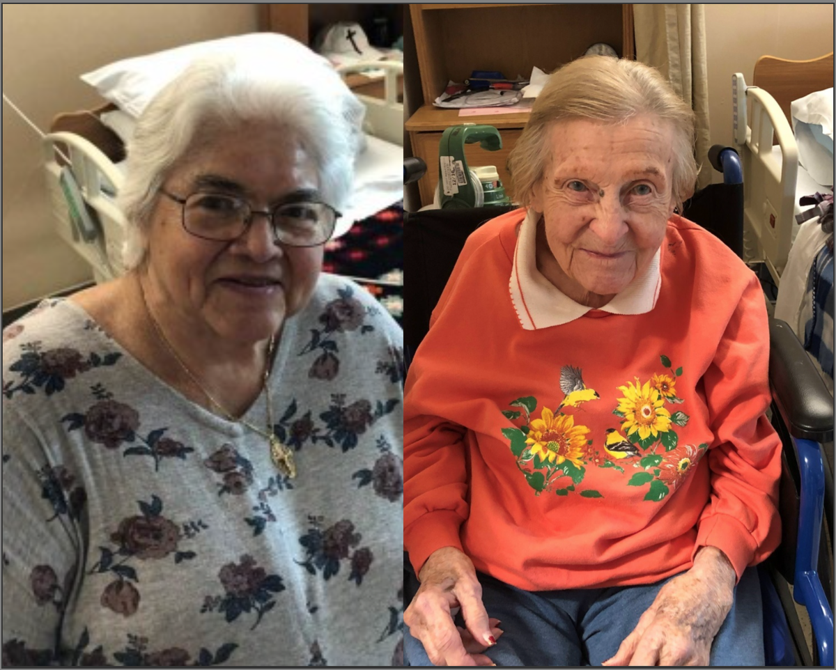 CHS_LI's tweet photo. Connie Reed (left), age 88, and Rose Leigh-Manuel (right), age 101, are friends and roommates at Good Samaritan Nursing Home. Both recently survived COVID-19. Read their remarkable stories: https://t.co/a6DKKjzIkE #catholichealthservices #newyork #longislandstrong https://t.co/01DtVitz0C
