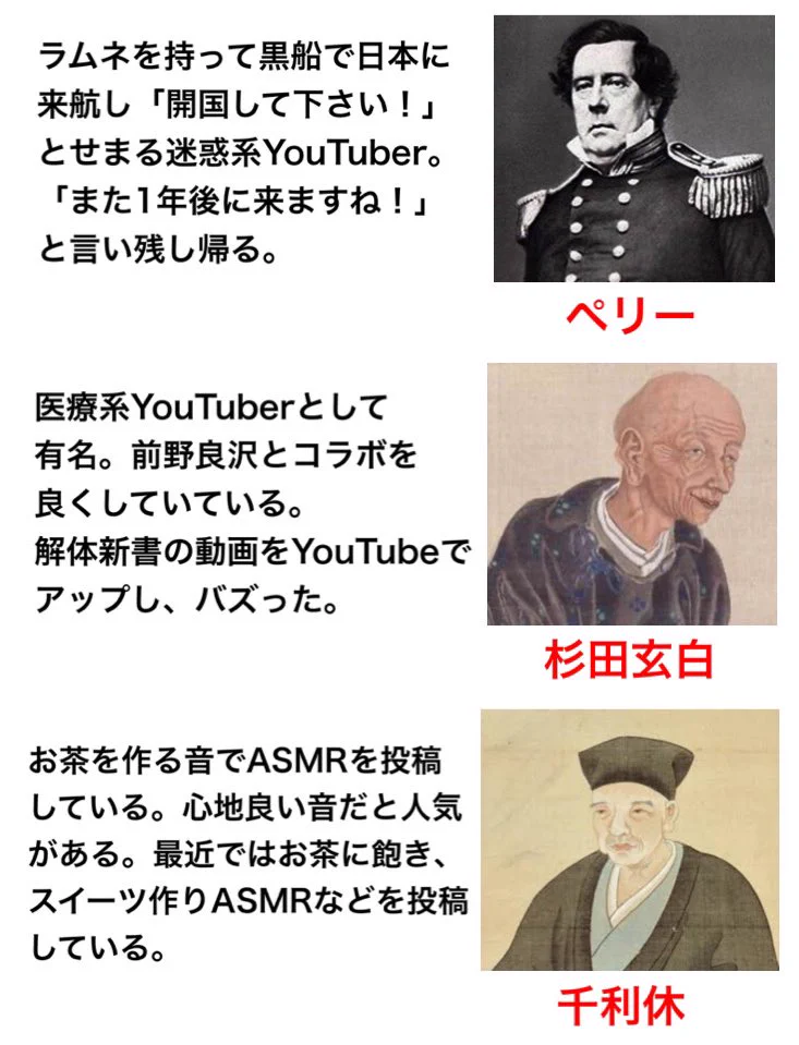 もしも歴史の人物がYouTuberだったら！？現代風アレンジに笑いが止まらんwww