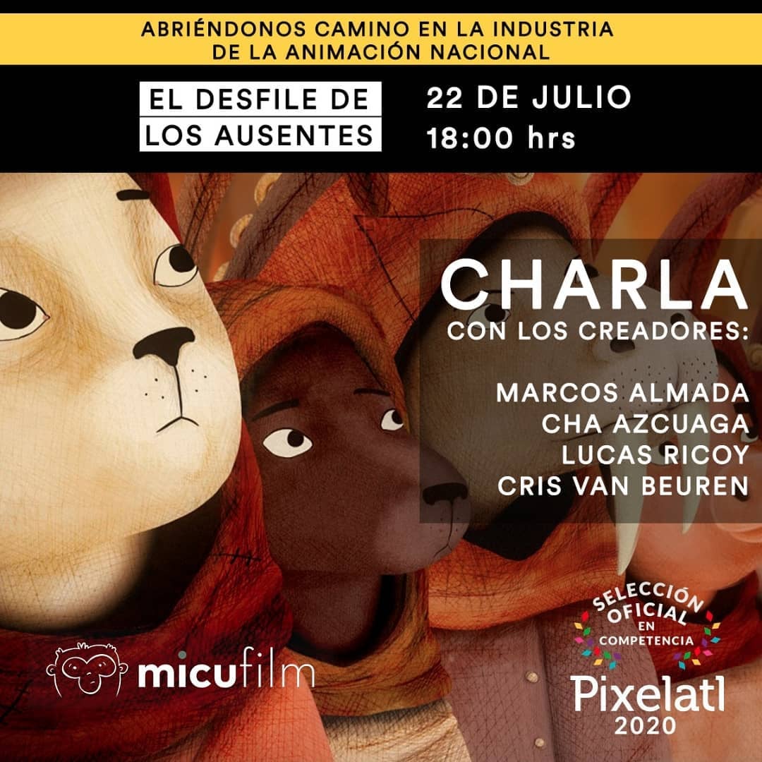 chazcuaga's tweet photo. ¡Hoy a las 6pm! #Micufilm #Pixelatl #CocoSchool #Animation https://t.co/nLPsf9acEq
