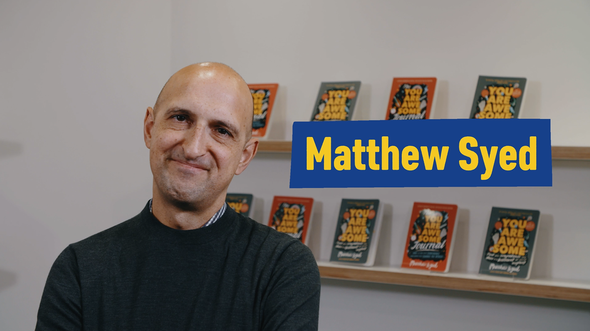 Author Masterclass 2020: Growth Mindset with  @matthewsyed: 